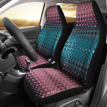 Load image into Gallery viewer, Watercolor Boho Car Seat Covers Set Pink Blue and Teal