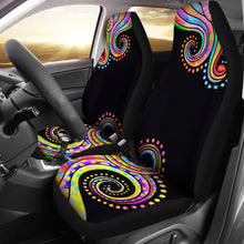 Load image into Gallery viewer, Colorful Watercolor Abstract Swirls Car Seat Covers