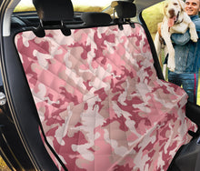 Load image into Gallery viewer, Blush Pink and Rose Camouflage Pattern Back Seat Cover for Pets