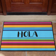 Load image into Gallery viewer, Hola Doormat With Colorful Serape Mexican Style Pattern