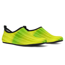 Load image into Gallery viewer, Green and Yellow Tie Dye Water Shoes