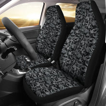 Load image into Gallery viewer, Gray and Black Skull Car Seat Covers Seat Protectors