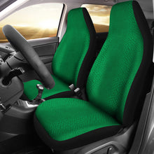 Load image into Gallery viewer, Bright Green Reptile Snake Skin Scales Car Seat Covers