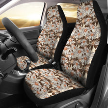 Load image into Gallery viewer, Tan With Daisies Car Seat Covers