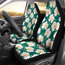Load image into Gallery viewer, Green With Plumeria Frangipani Hawaiian Flower Pattern Car Seat Covers