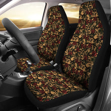 Load image into Gallery viewer, Skulls With Roses Car Seat Covers Tattoo Style