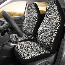 Load image into Gallery viewer, Snow Leopard Car Seat Covers Set To Match Steering Wheel Covers