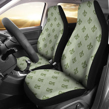 Load image into Gallery viewer, Green Fleur De Lis Pattern Car Seat Covers