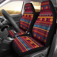 Load image into Gallery viewer, Colorful Ethnic Pattern Car Seat Covers Red, Blue and Yellow