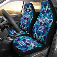 Load image into Gallery viewer, Teal, Purple and Blue Tie Dye Car Seat Covers