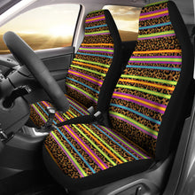 Load image into Gallery viewer, Leopard Print and Serape Car Seat Cover Set