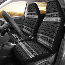 Load image into Gallery viewer, Gray and Black Ethnic Pattern Car Seat Covers Seat Protectors Tribal Boho Aztec