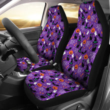 Load image into Gallery viewer, Purple Halloween Pattern Car Seat Covers Set