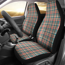 Load image into Gallery viewer, Peach Plaid Car Seat Covers