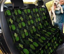 Load image into Gallery viewer, Black With Cactus Pattern Back Seat Cover For Pets