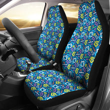 Load image into Gallery viewer, Colorful 80's Abstract Pattern Car Seat Covers