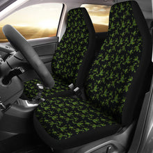 Load image into Gallery viewer, Green and Brown Frog Camouflage Pattern Car Seat Covers Set