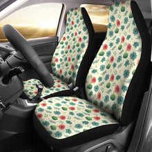 Load image into Gallery viewer, Cactus and Succulent Pattern Car Seat Covers Cream Light Pattern