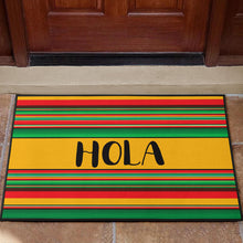 Load image into Gallery viewer, Hola Red Green and Yellow Serape Style Door Mat