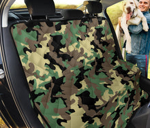 Load image into Gallery viewer, Camouflage Back Seat Protector Cover For Pets Green, Black and Beige