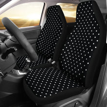 Load image into Gallery viewer, Black White Polka Dot Car Seat Covers