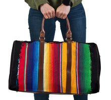 Load image into Gallery viewer, Serape Style Travel Bag Duffel With Faux Leather Handles