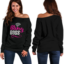 Load image into Gallery viewer, Bling Boss Off Shoulder Sweater
