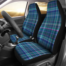 Load image into Gallery viewer, Teal and Purple Plaid Car Seat Covers Seat Protectors
