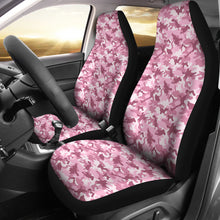 Load image into Gallery viewer, Blush Rose Pink and Mauve Camouflage Car Seat Covers