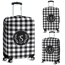 Load image into Gallery viewer, S Monogram Buffalo Plaid Luggage