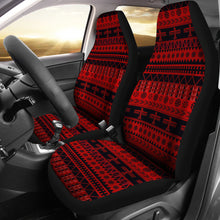 Load image into Gallery viewer, Red and Black Thunderbird Pattern Car Seat Covers Native American Ethnic Mexican Inspired