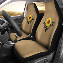 Load image into Gallery viewer, Sunflower dreamcatcher on light colored suede textured background