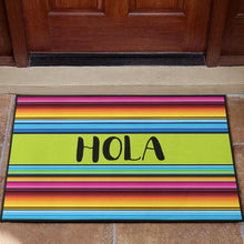 Load image into Gallery viewer, Hola Doormat With Colorful Serape Mexican Style Pattern