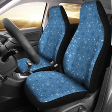Load image into Gallery viewer, Blue With Retro Stars Pattern Car Seat Covers