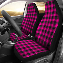 Load image into Gallery viewer, Hot Pink Plaid Car Seat Covers Seat Protectors