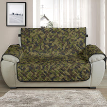 Load image into Gallery viewer, Camo Chair and a Half Protector Cover in Green, Brown and Gray, Camouflage 48" Seat Width