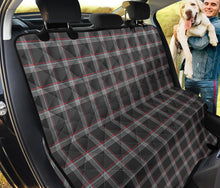 Load image into Gallery viewer, Custom Gray Red Plaid Back Seat Cover For Pets