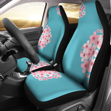 Load image into Gallery viewer, Teal Cherry Blossom Bouquet Seat Covers