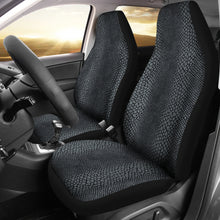 Load image into Gallery viewer, Gray and Black Reptile Snake Skin Scales Pattern Car Seat Covers