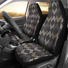 Load image into Gallery viewer, Brown Tan Gray White Boho Ethnic Car Seat Covers