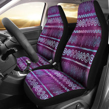 Load image into Gallery viewer, Purple Iridescent Boho Watercolor Pattern Car Seat Covers