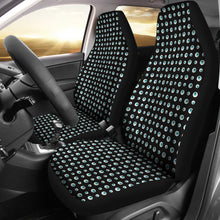 Load image into Gallery viewer, Black With Blue Eyeballs Pattern Car Seat Covers