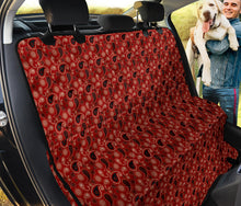Load image into Gallery viewer, Dark Red Bandana Pet Hammock Paisley Pattern Back Seat Cover For Dogs