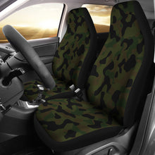 Load image into Gallery viewer, Camo Green Brown and Black Camouflage Car Seat Covers Seat Protectors