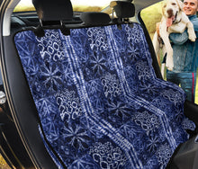Load image into Gallery viewer, Blue Shibori Style Tie Dye Dog Hammock Back Seat Cover For Pets