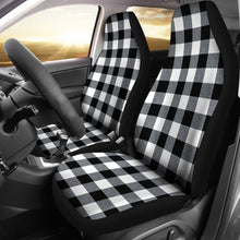 Load image into Gallery viewer, Large Buffalo Check Marled Pattern Car Seat Covers Set