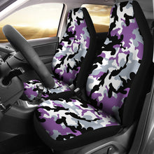 Load image into Gallery viewer, Purple Camouflage Car Seat Covers Set Camo