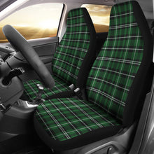 Load image into Gallery viewer, Green White and Black Plaid Car Seat Covers