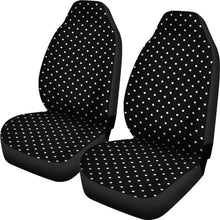 Load image into Gallery viewer, Black White Polka Dot Car Seat Covers