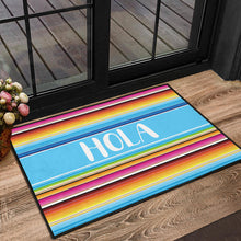 Load image into Gallery viewer, Hola serape style design doormat